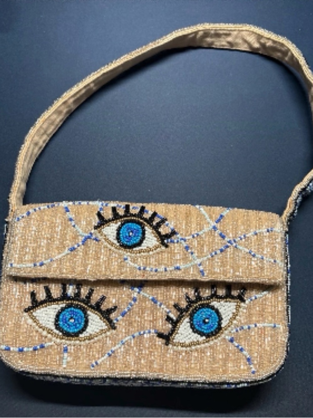 Maeve Fiona Beaded Eye Accent Bag